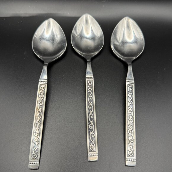 Oneida Spanish Court Stainless Steel Tablespoons Set Of 3 - Picture 1 of 5